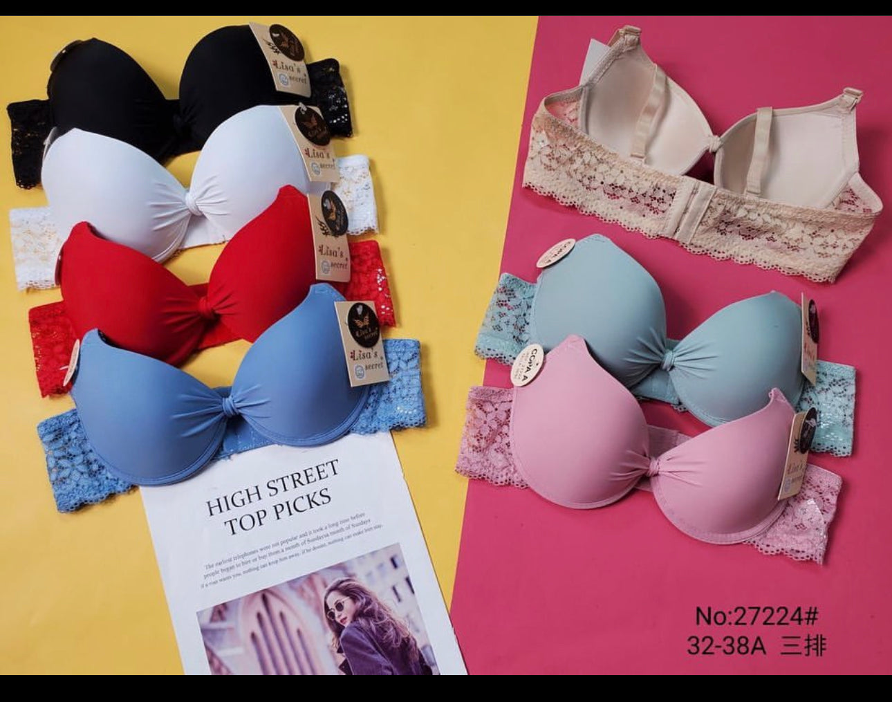 Bow Padded wire Bra