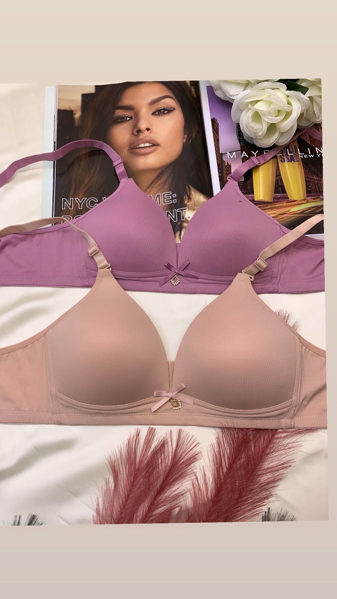 Daily wear Thin Padded non wire Bra (pack of Two)