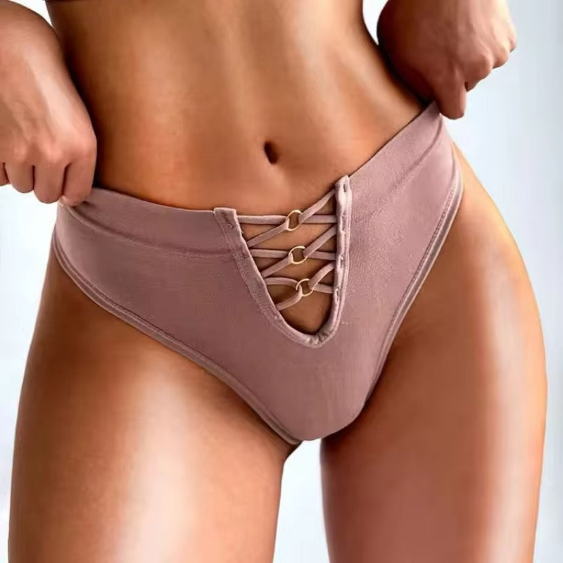 G-String Thong Panties Underwear Pack of 4 in 1499/- (Random Colors)