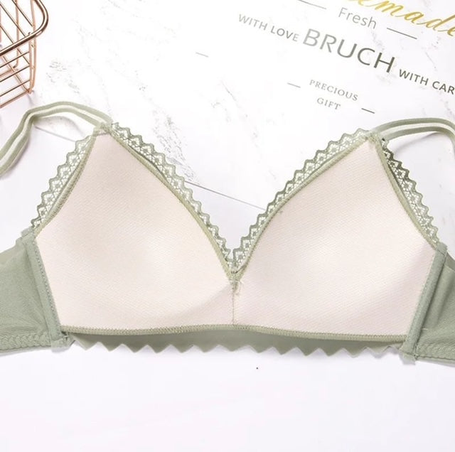 SOFT PADDED NET BRA (wireless)