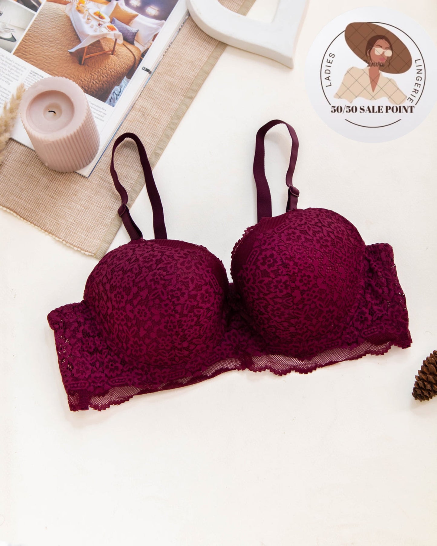 Single padded wire Bra Full Cup