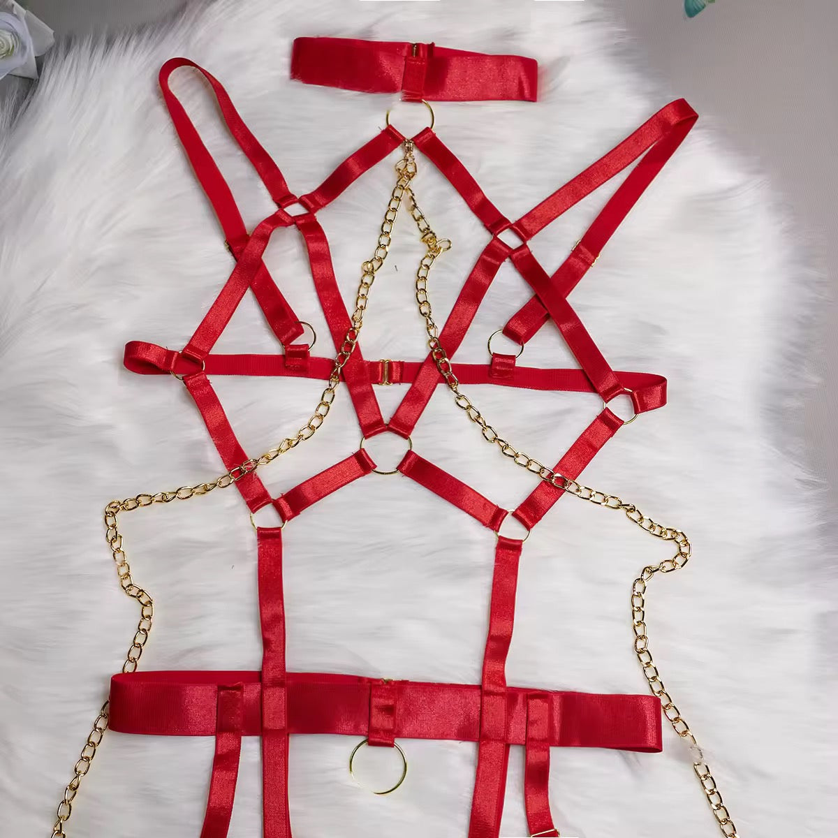 New Arrival 4PCS WOMEN SEE-THROUGH LINGERIE STRAPS STRIPED BRA AND HIGH WAIST G-STRING GARTER BELT UNDERWEAR BABYDOLL EXOTIC SETS