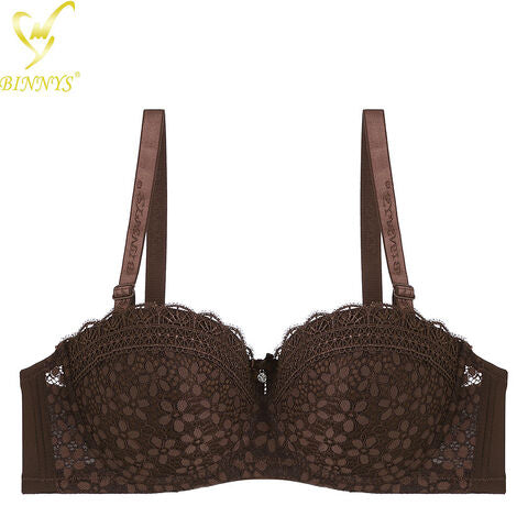 BINNYS SINGLE PADDED HALF CUP WIRE BRA (B106)
