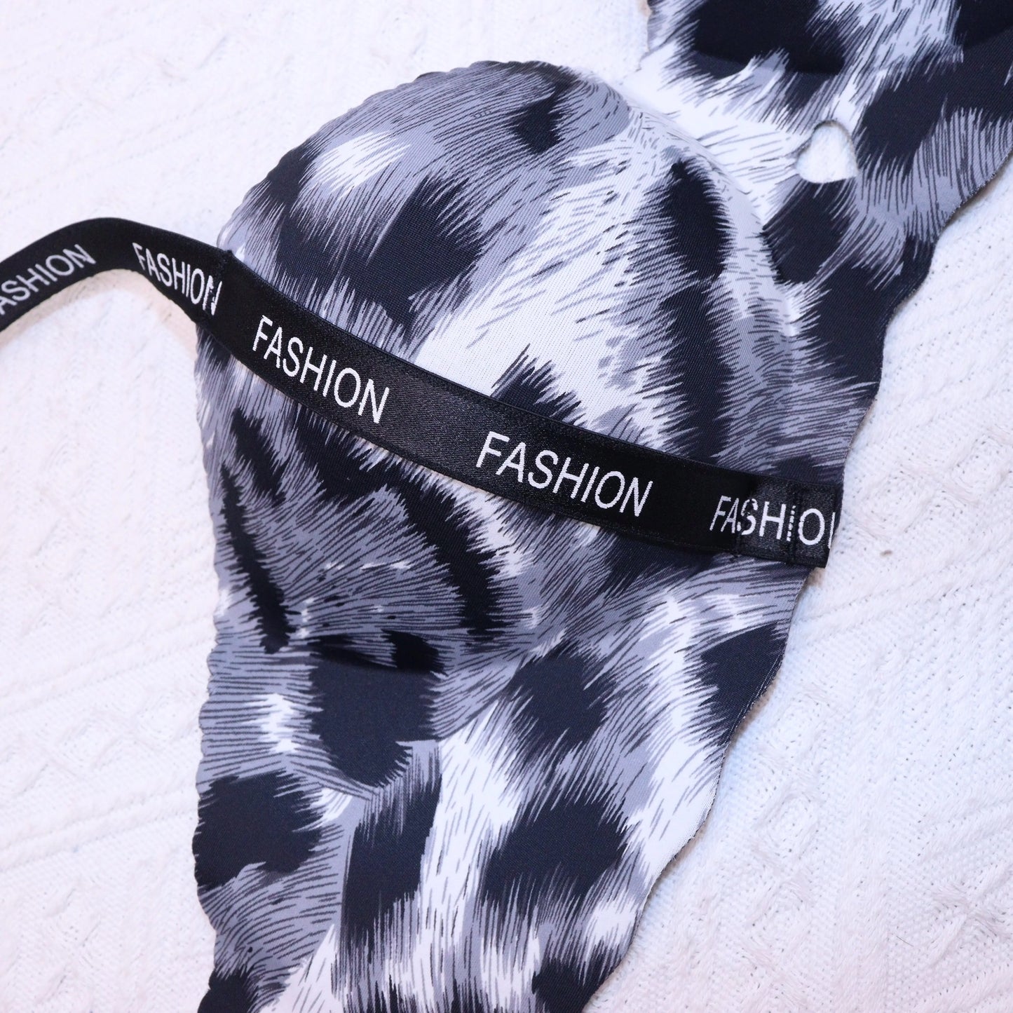 Cheetah Print push Up Padded Wireless Bra