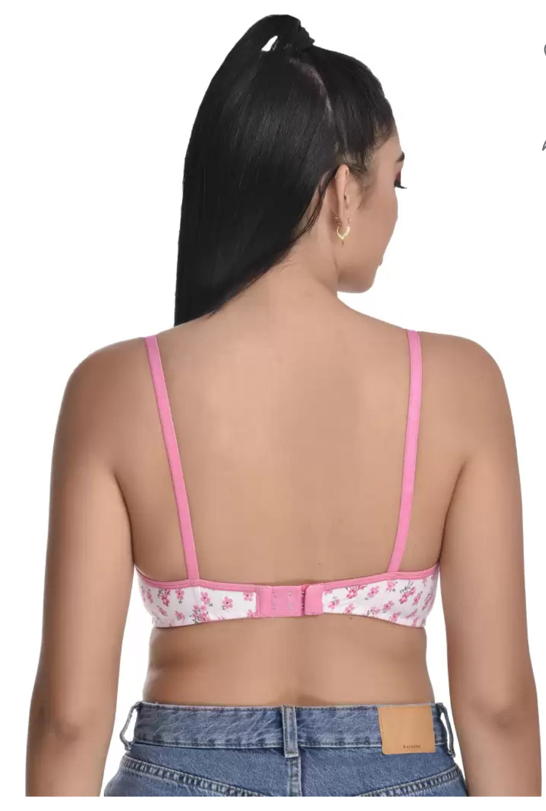 PRINTED MADAM COTTON BRA (PACK OF 3)