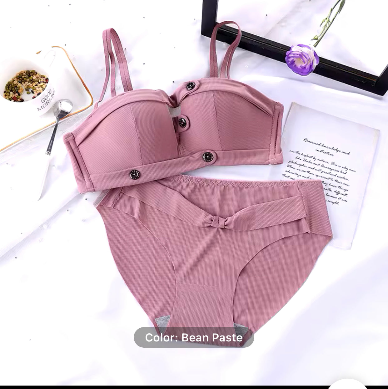 Seamless pushup beauty Bra & panty set Wireless