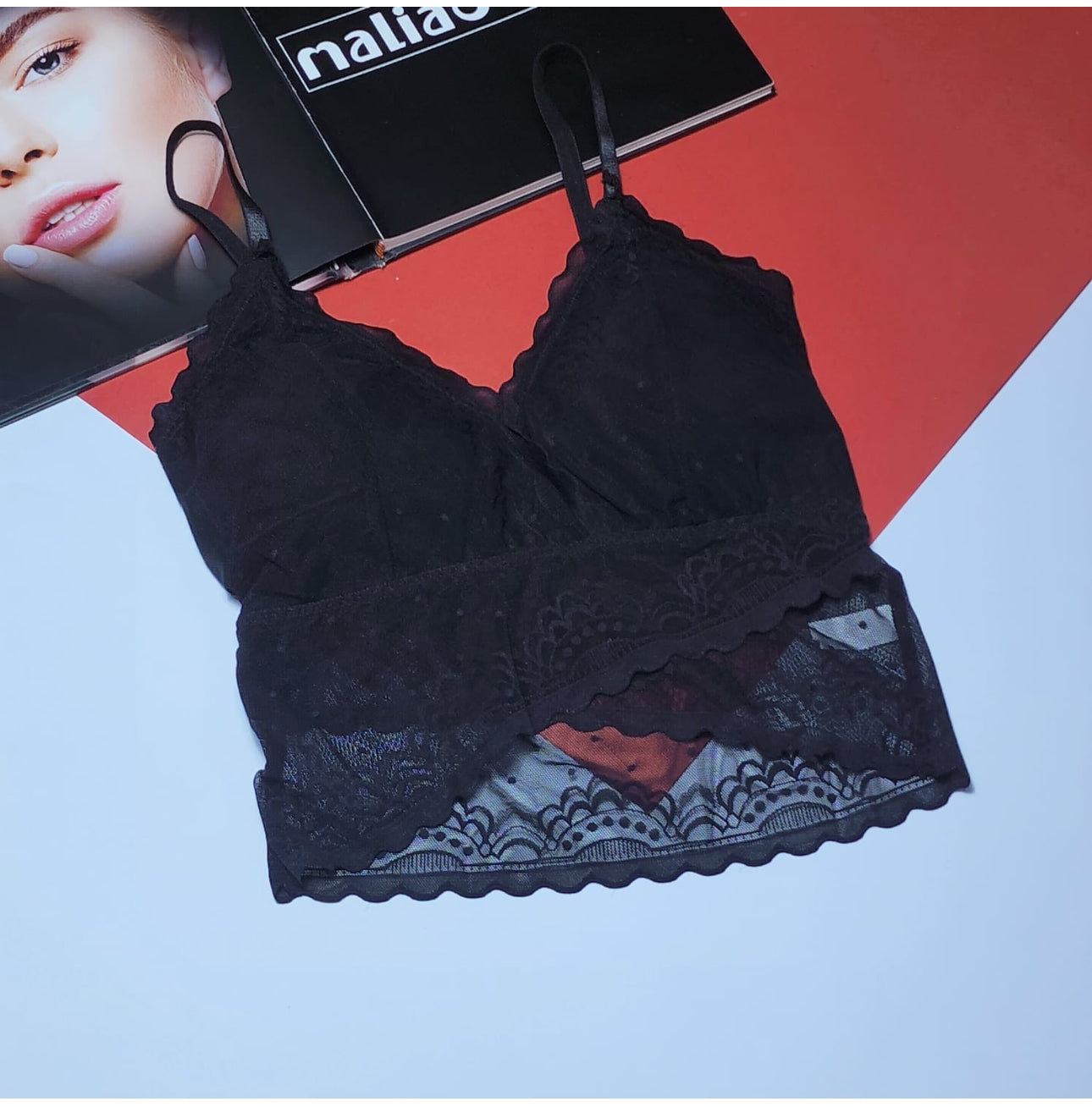 Padded Seamless Floral Bra