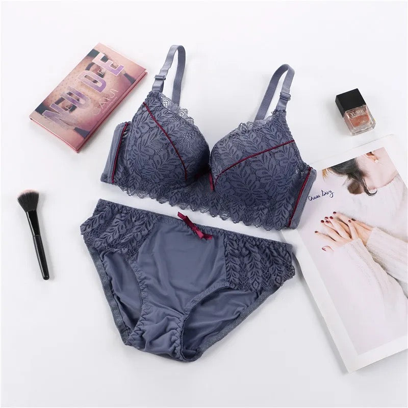 DOUBLE PADDED BRIDAL BRA SET WIRE BRA