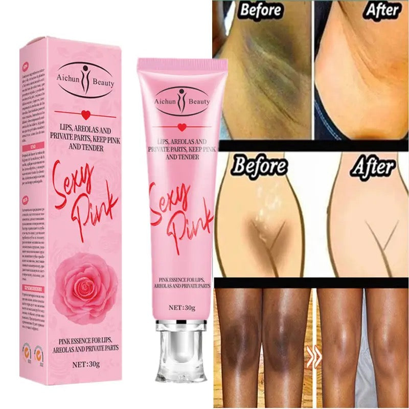 Pink Areola Whitening Cream Armpit Whitening Cream Elbow Knee Legs Thigh Dark Skin Lightening Private Parts Whitening Gel