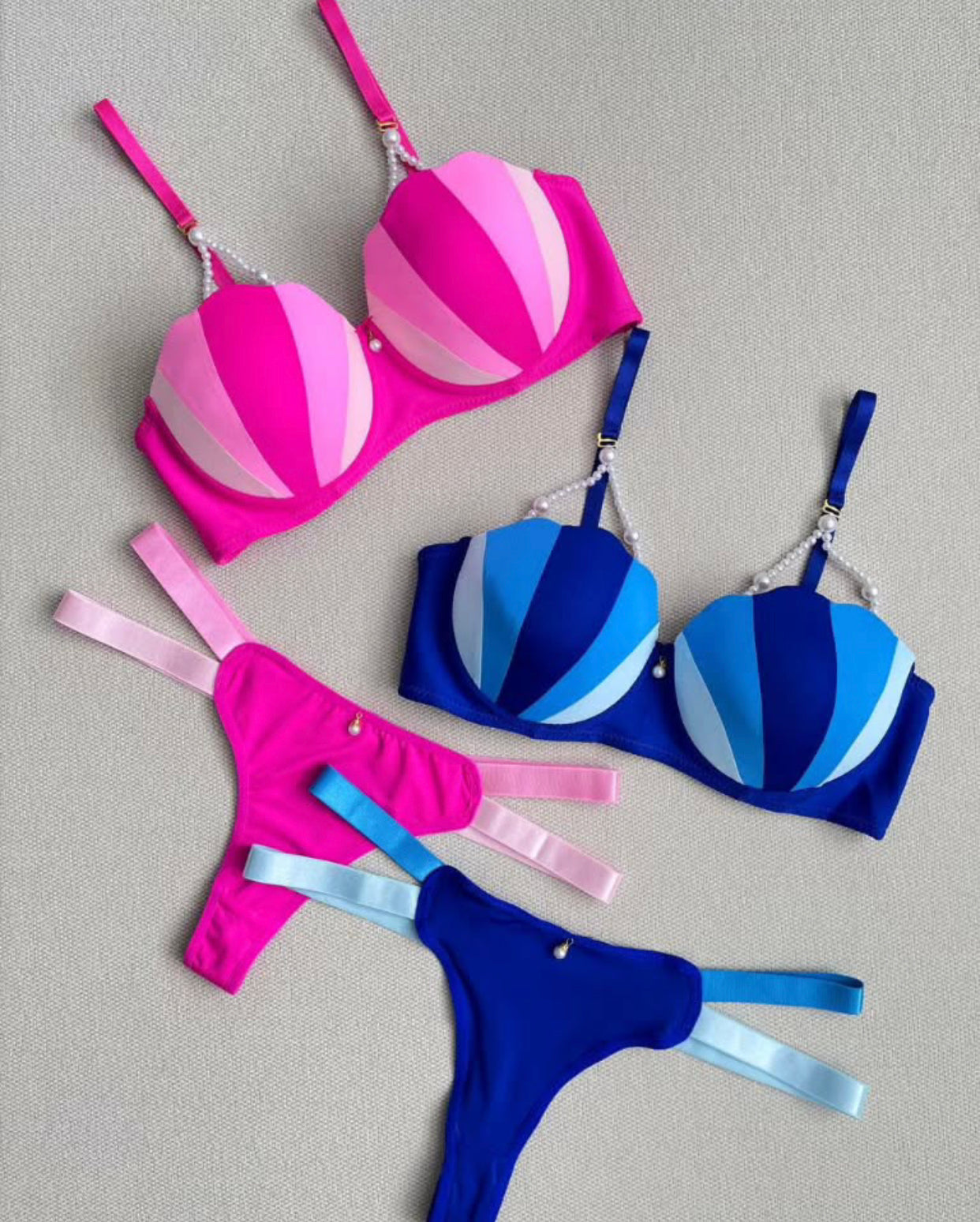Pearls Bra Set