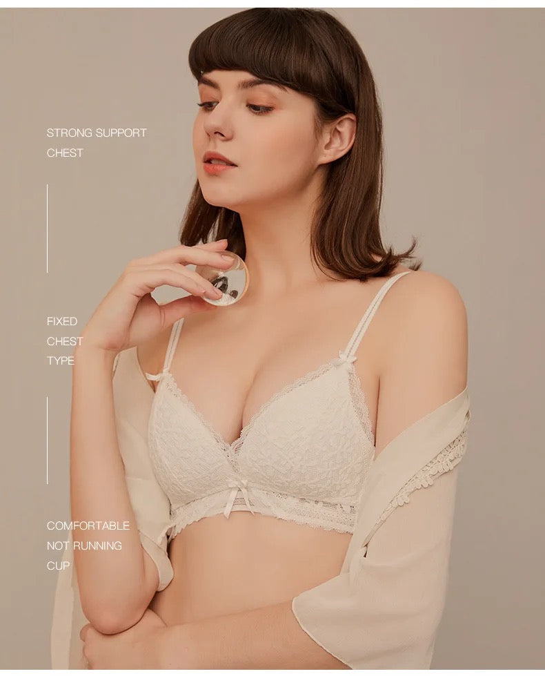 SOFT PADDED NET BRA (wireless)