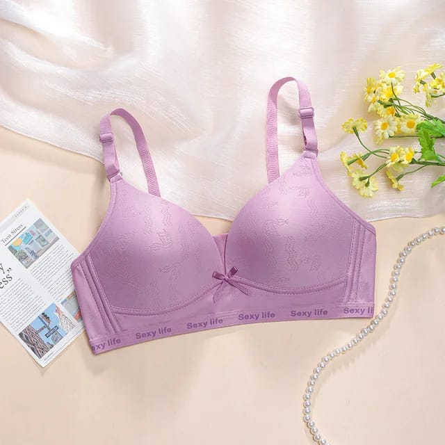 Push-up padded wireless bra