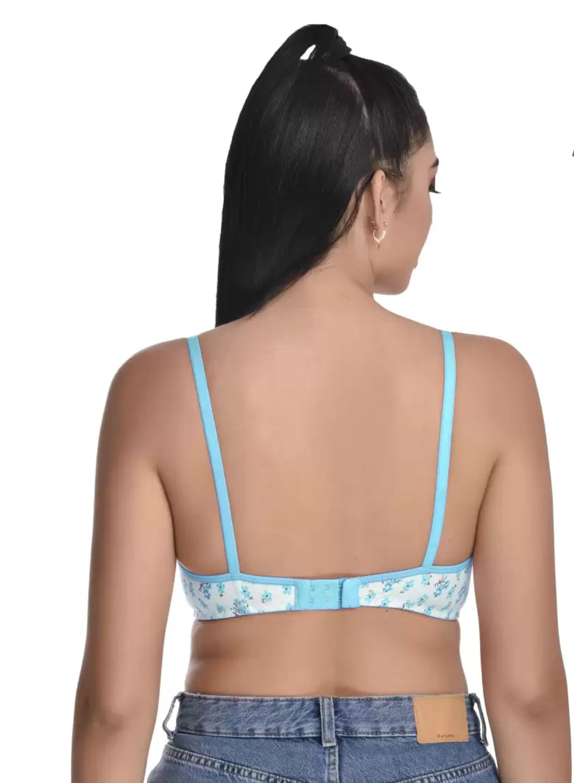 PRINTED MADAM COTTON BRA (PACK OF 3)