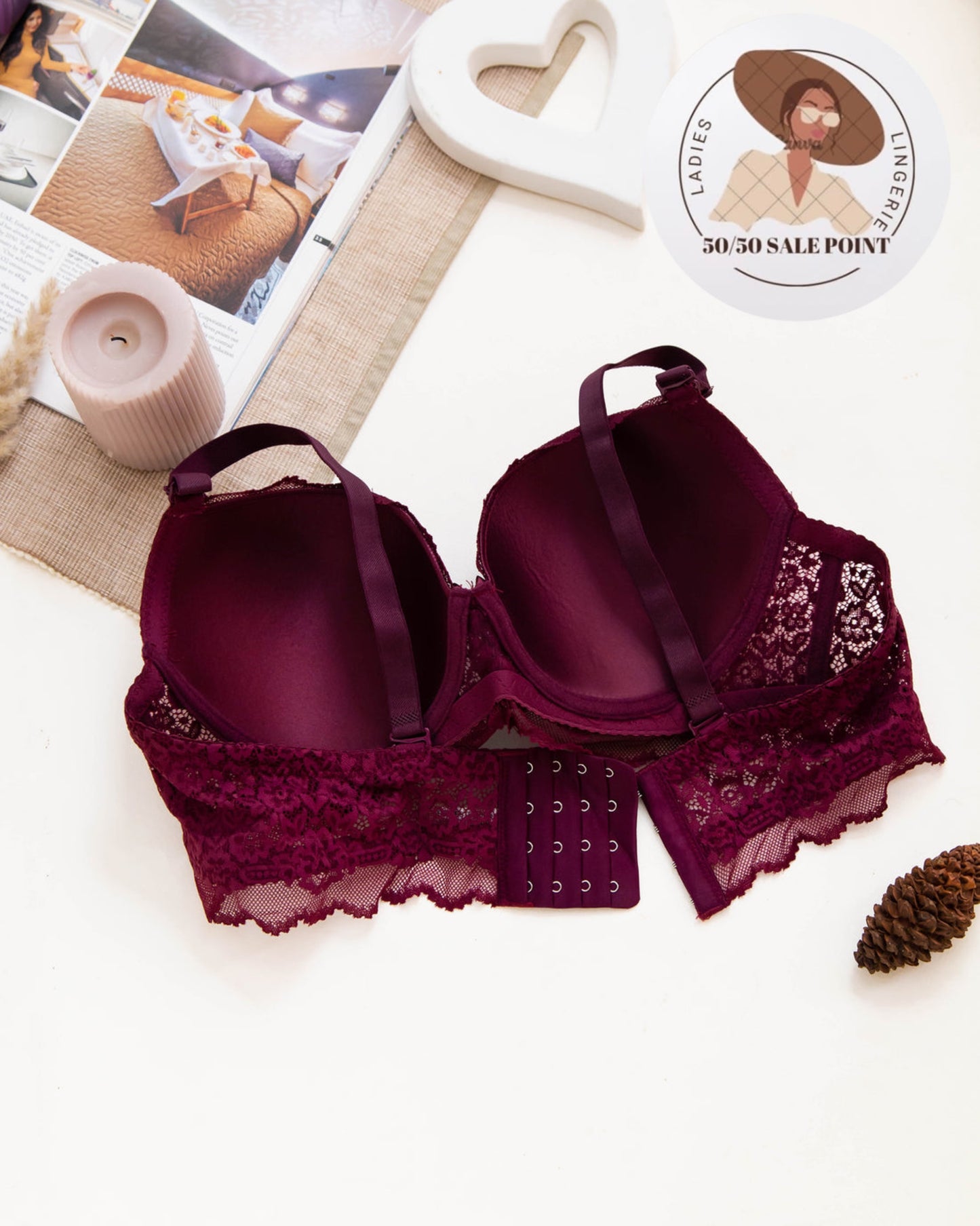 Single padded wire Bra Full Cup