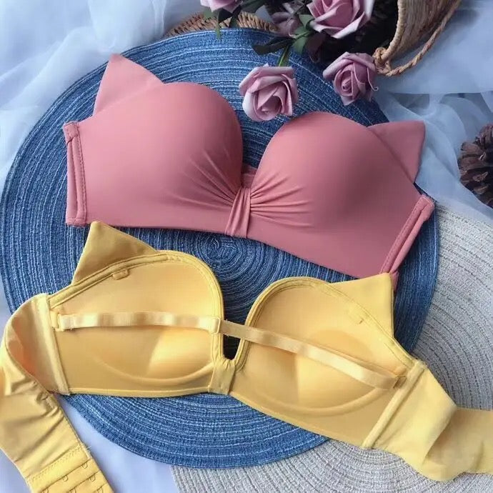 T Shirt Knot padded Bra (wireless)