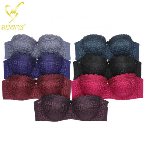 BINNYS SINGLE PADDED HALF CUP WIRE BRA (B106)