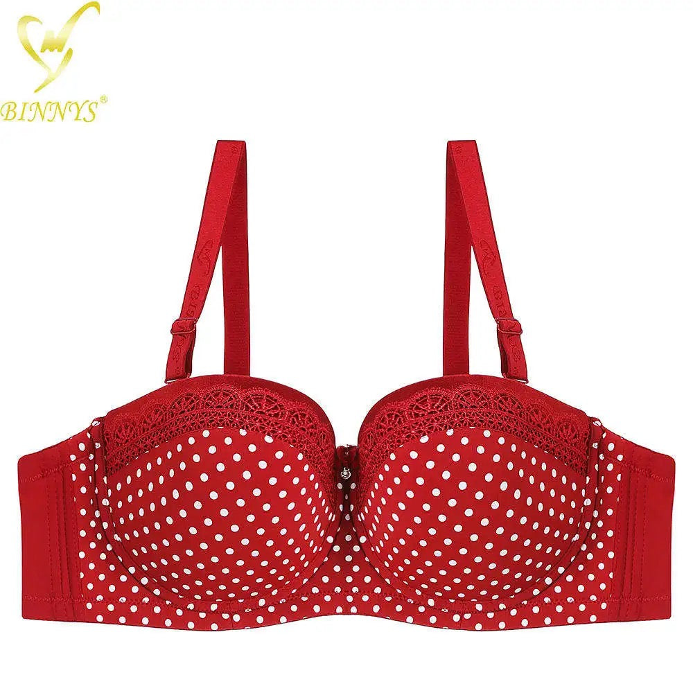 Polka dots Half cup Wire Bra