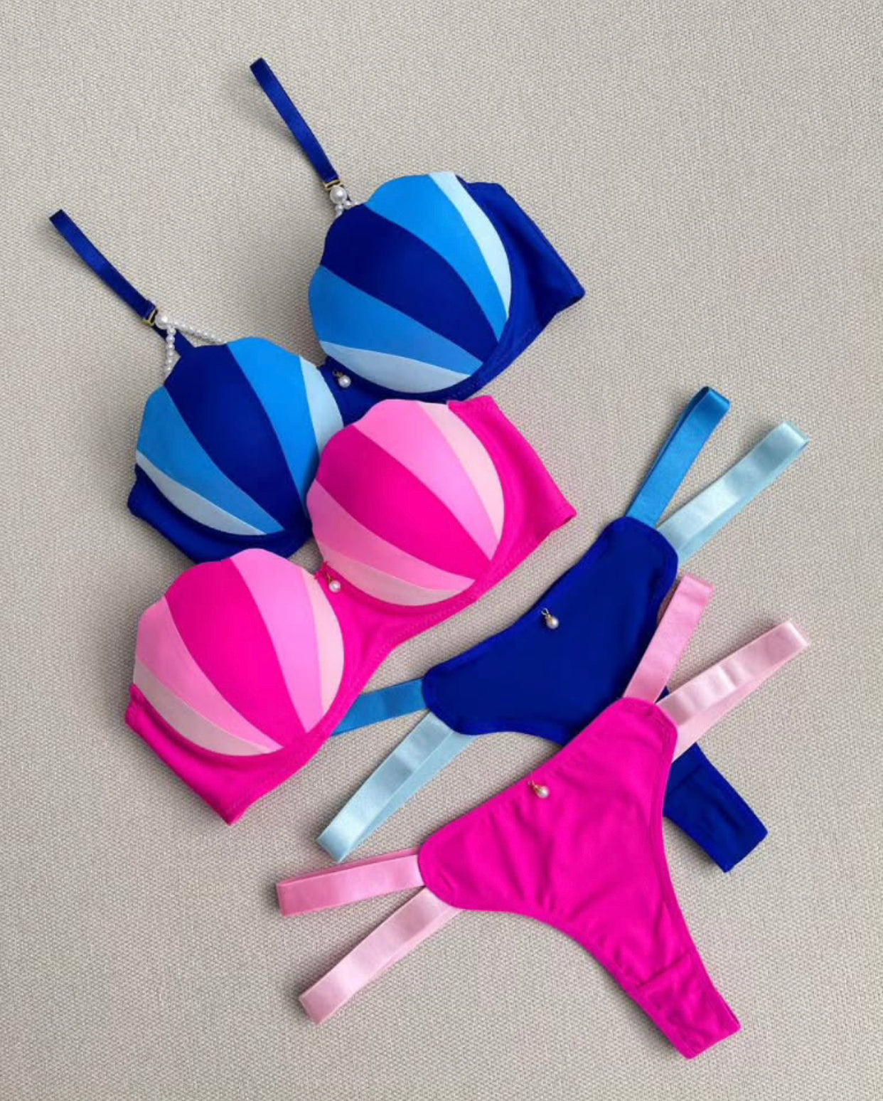 Pearls Bra Set