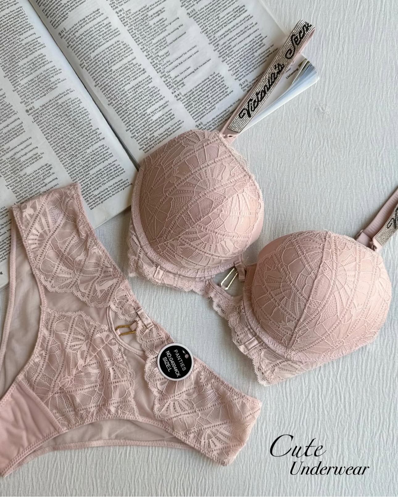 (5050Sale)Victoria Secret PUSH PADDED WIRE BRA SET