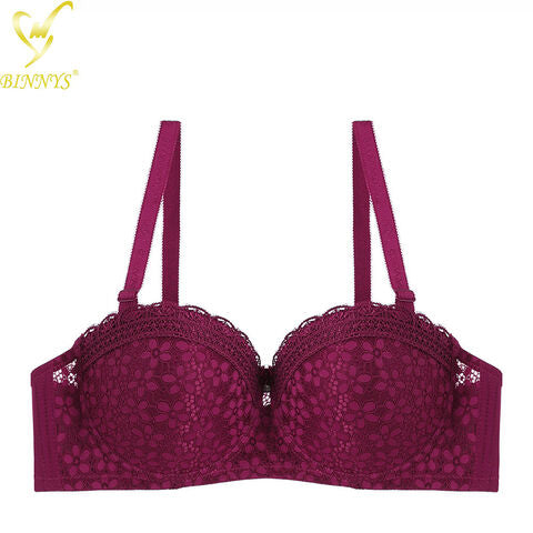 BINNYS SINGLE PADDED HALF CUP WIRE BRA (B106)