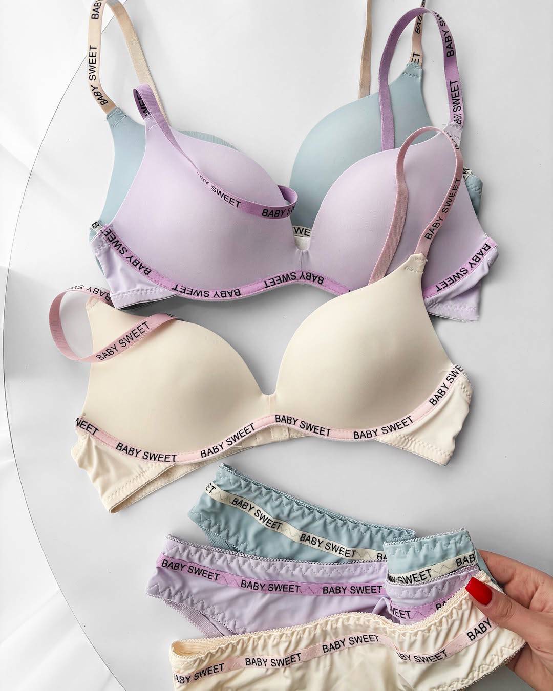 Baby Sweet T shirt Bra Set Wireless