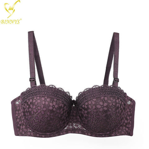 BINNYS SINGLE PADDED HALF CUP WIRE BRA (B106)