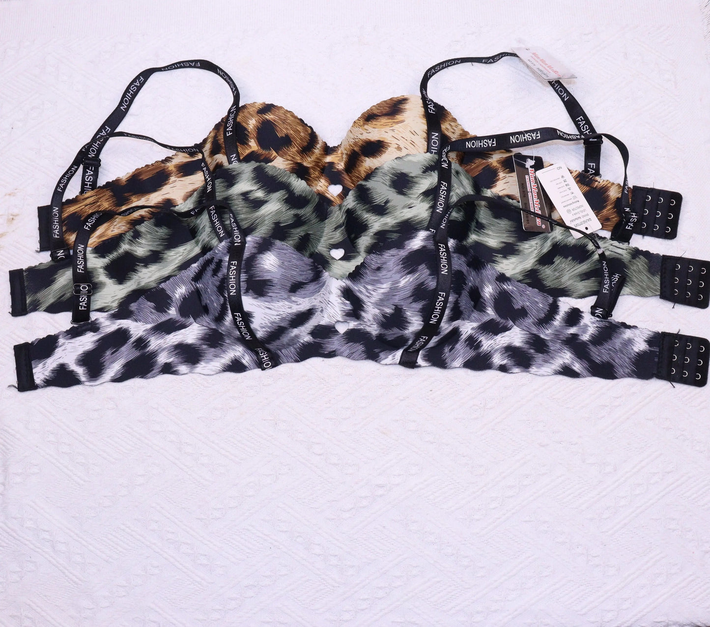 Cheetah Print push Up Padded Wireless Bra