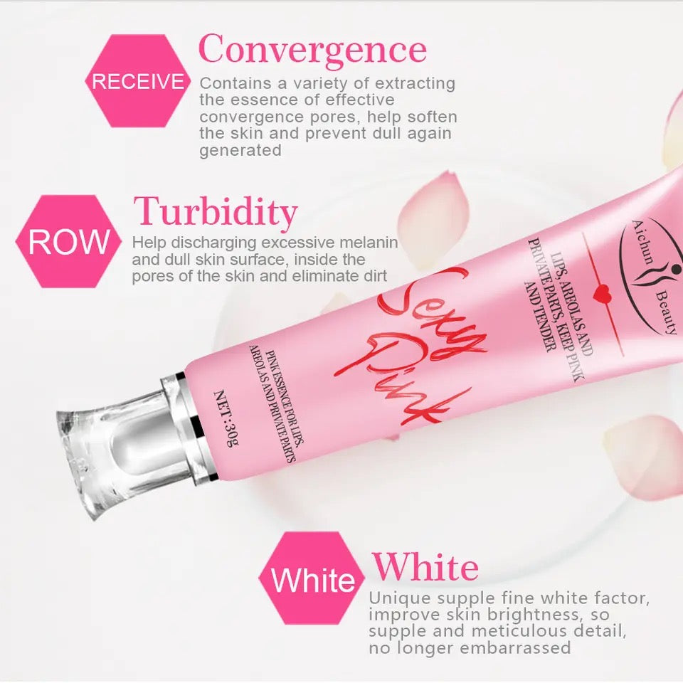 Pink Areola Whitening Cream Armpit Whitening Cream Elbow Knee Legs Thigh Dark Skin Lightening Private Parts Whitening Gel