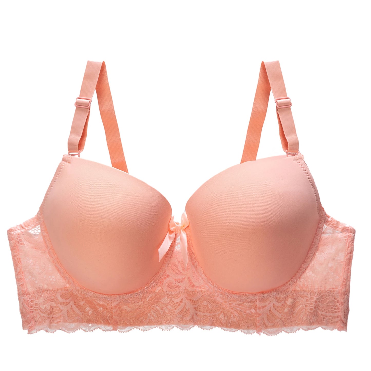 SINGLE PADDED WIRE BRA REMOVABLE STRAPS