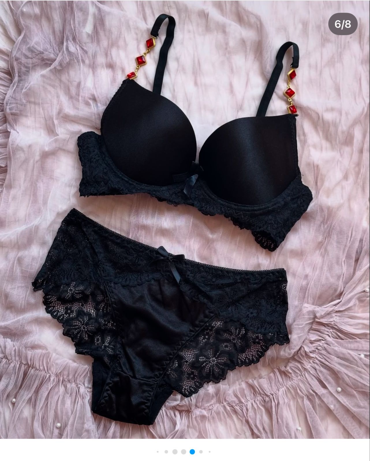 (5050Sale ) Silk push-up padded wire Bridal Set