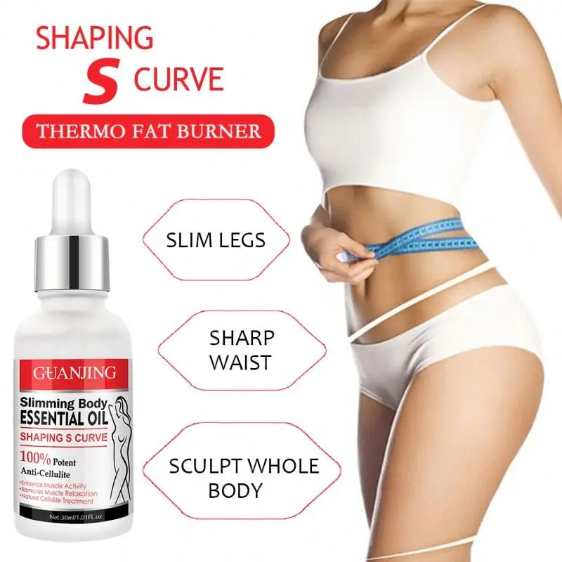 Private Label Slimming Oil Body Fat Burning Organic Herbal Extract Slimming Massage Oil