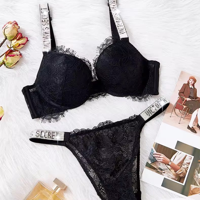 (Ramadan Sale)New Arrival Victoria Secret Pushup Wired Bra Panty Set