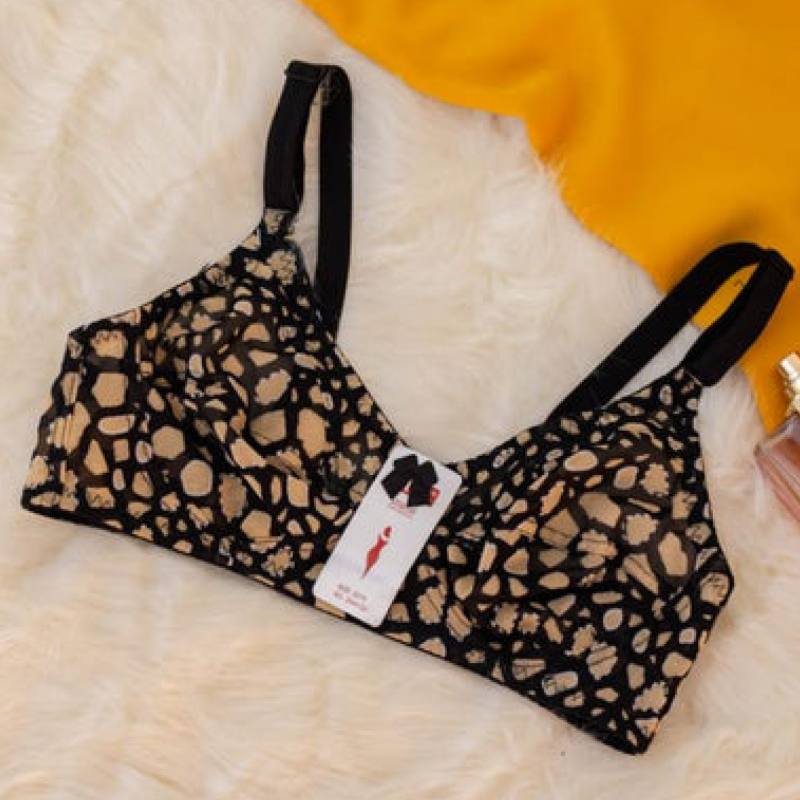 LEOPARD PRINT NET BRA ( pack of two)
