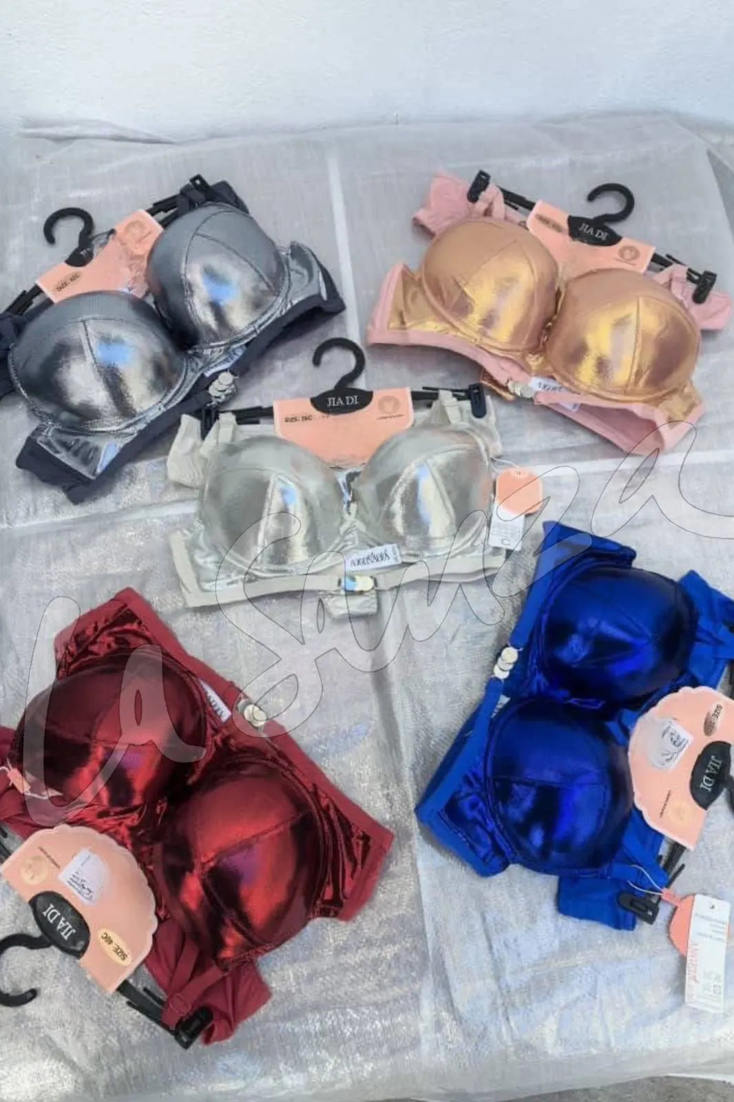 Lustrous -metallic-lingerie-set