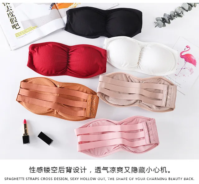 Women Strapless With Removable Pad And Side hook
