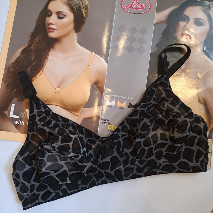 Galaxy Tiger Print Bra With flexible Net
