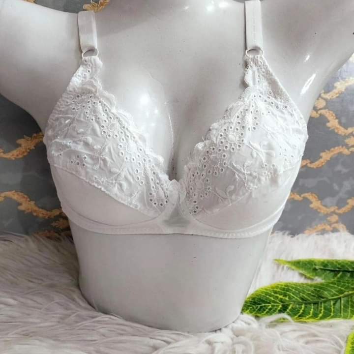 Galaxy Soft Cotton With Half Net Lace with adjustable strap