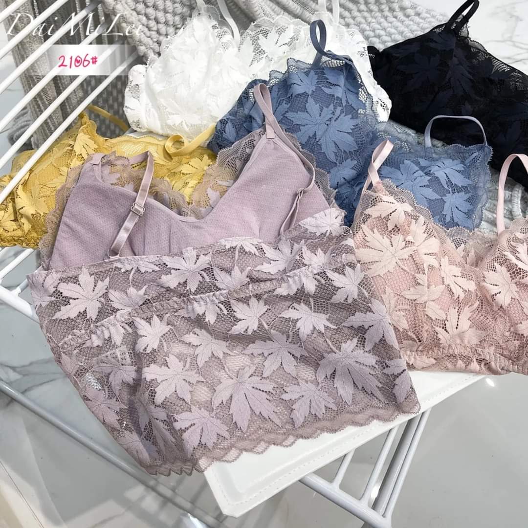 Leaf Padded Short Net Camisole With Removable Pad