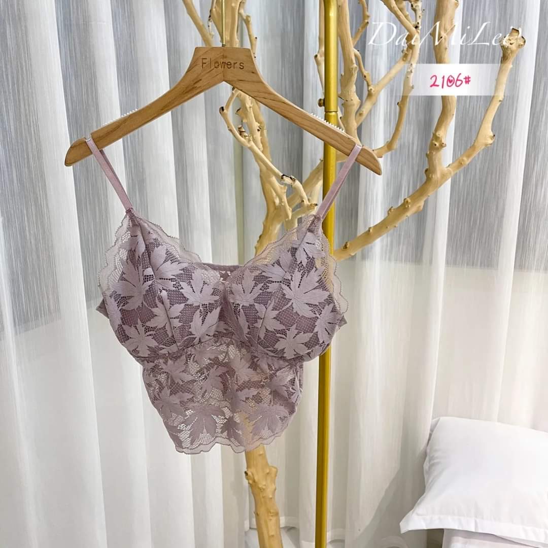 Leaf Padded Short Net Camisole With Removable Pad
