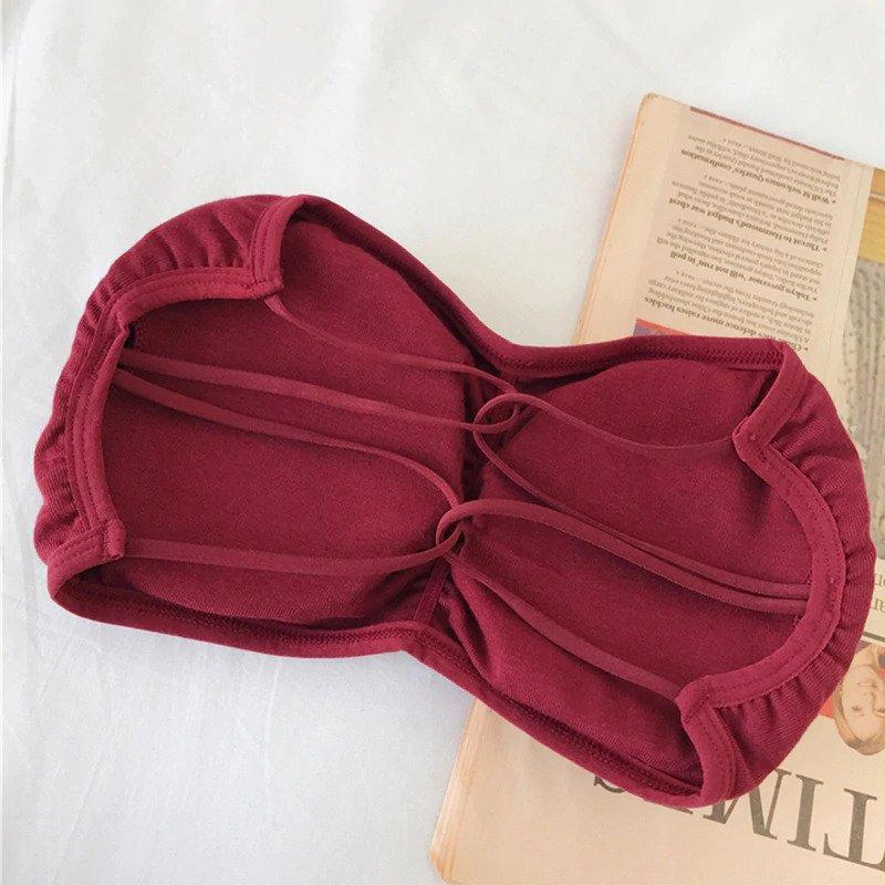 Strapless With Removable Pad And Back Cross Style Biddies