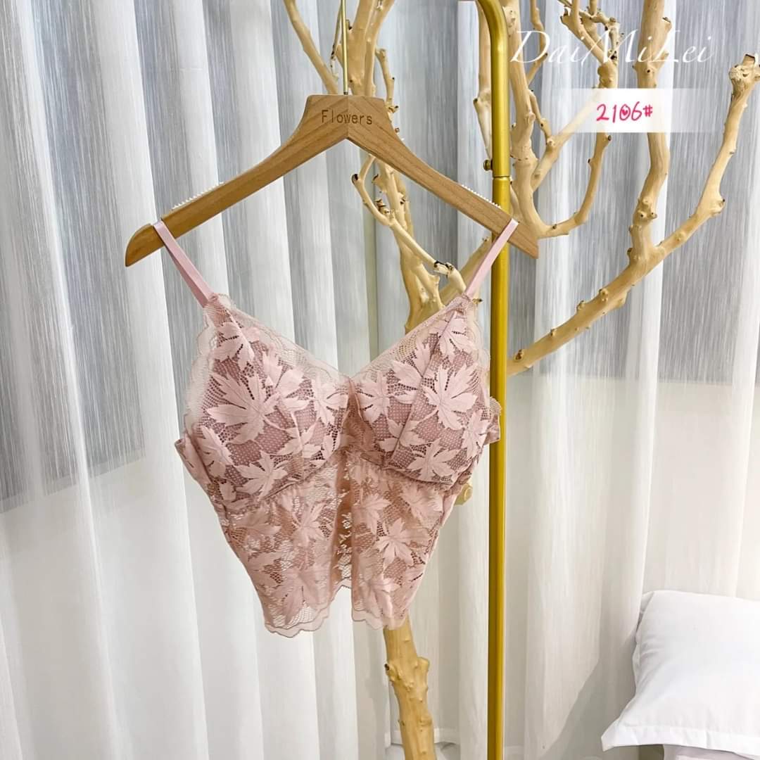 Leaf Padded Short Net Camisole With Removable Pad