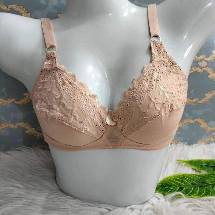 Galaxy Soft Cotton With Half Net Lace with adjustable strap