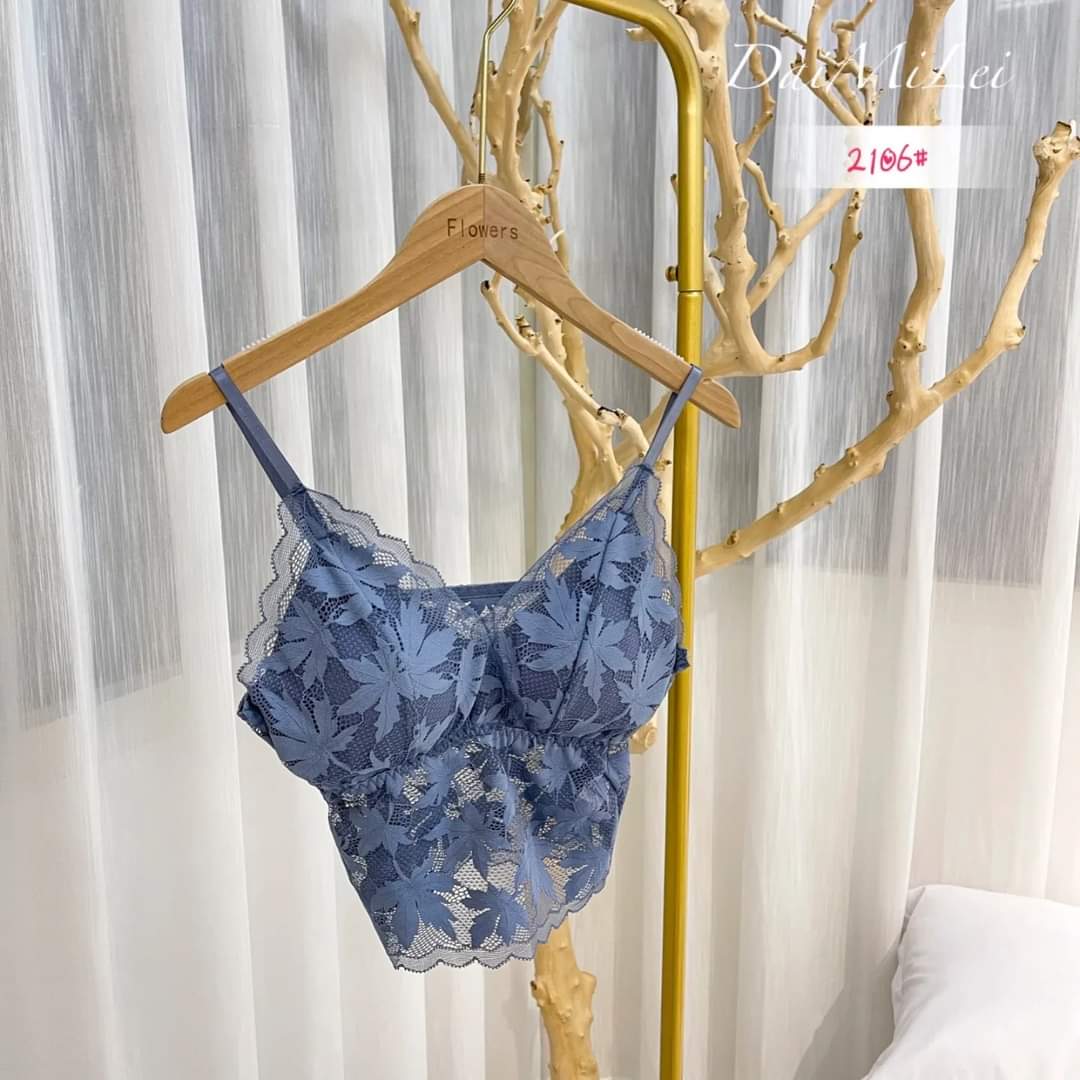 Leaf Padded Short Net Camisole With Removable Pad