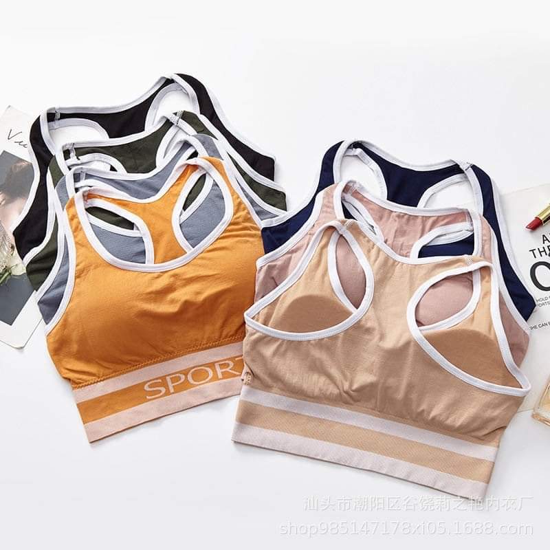 Women Sport Bra Biddies With Removable Pad And Soft Fabric