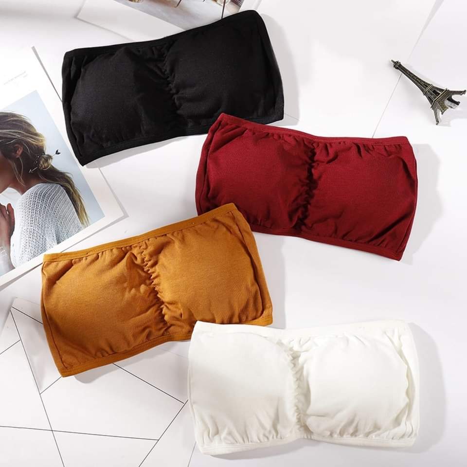 Strapless Tube Bra With Back Hook And Flexible Stuff Plane