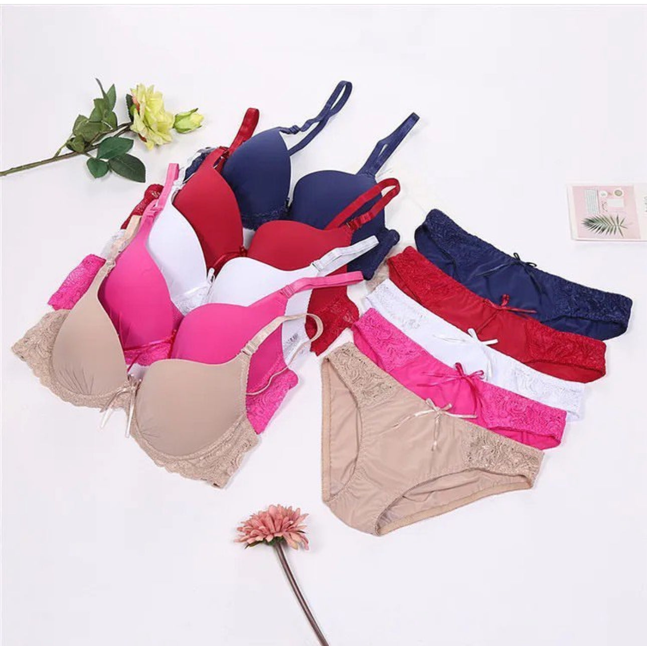 T Shirt SINGLE Padded WIRE BRA SET