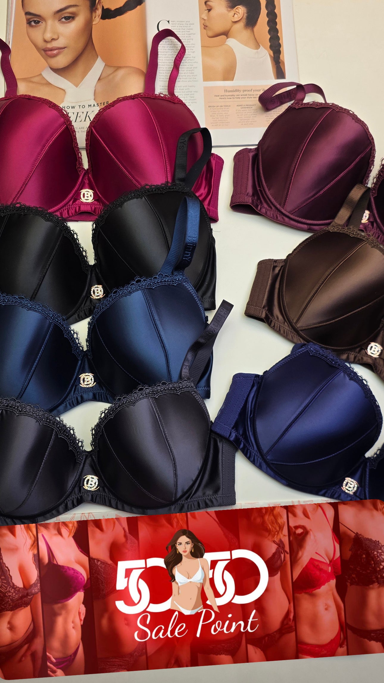 D Cup BINNYS single PADDED WIREBRA