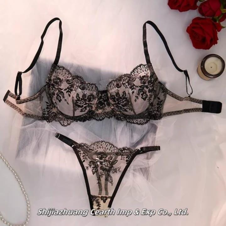 floral Wire Bra Set