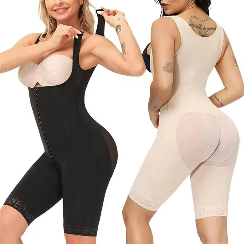 New Arrival Women High Compression Faja Hook And Eye Closure Tummy Control Slimming Bodysuit Bodyshaper