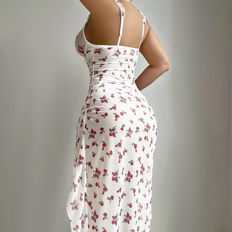 Flowers Print Long gown available